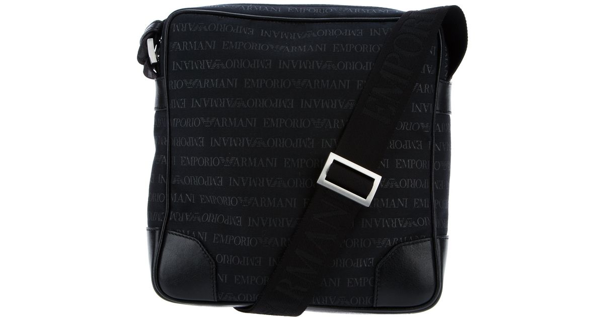 Emporio Armani Cross Body Bag in Black for Men Lyst