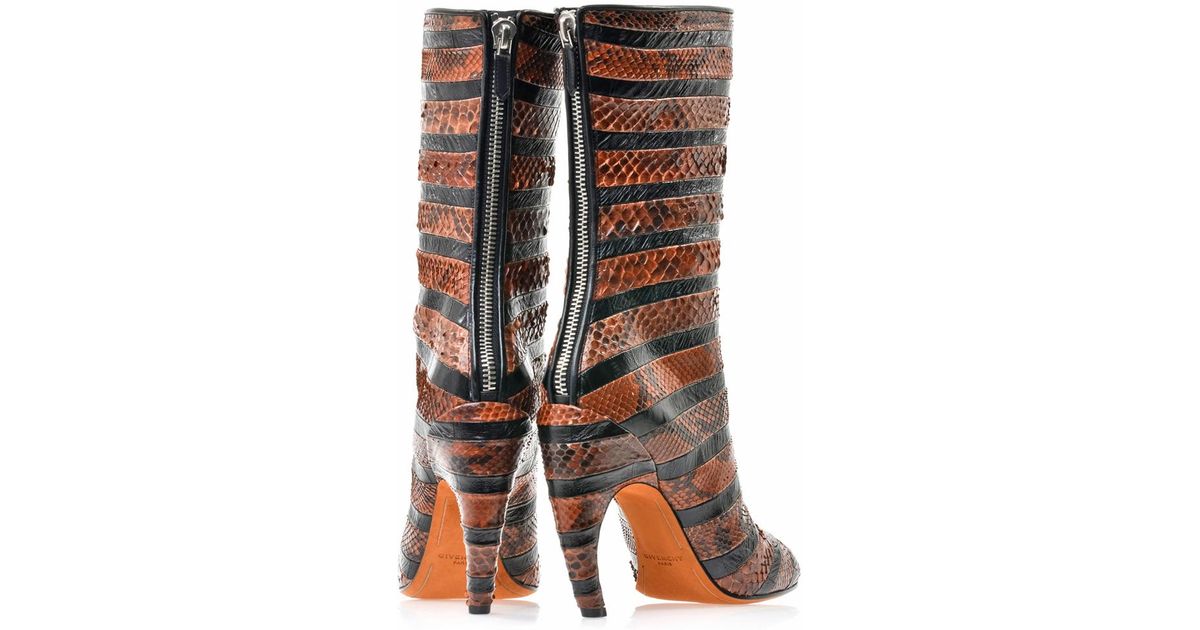 givenchy snake print boots