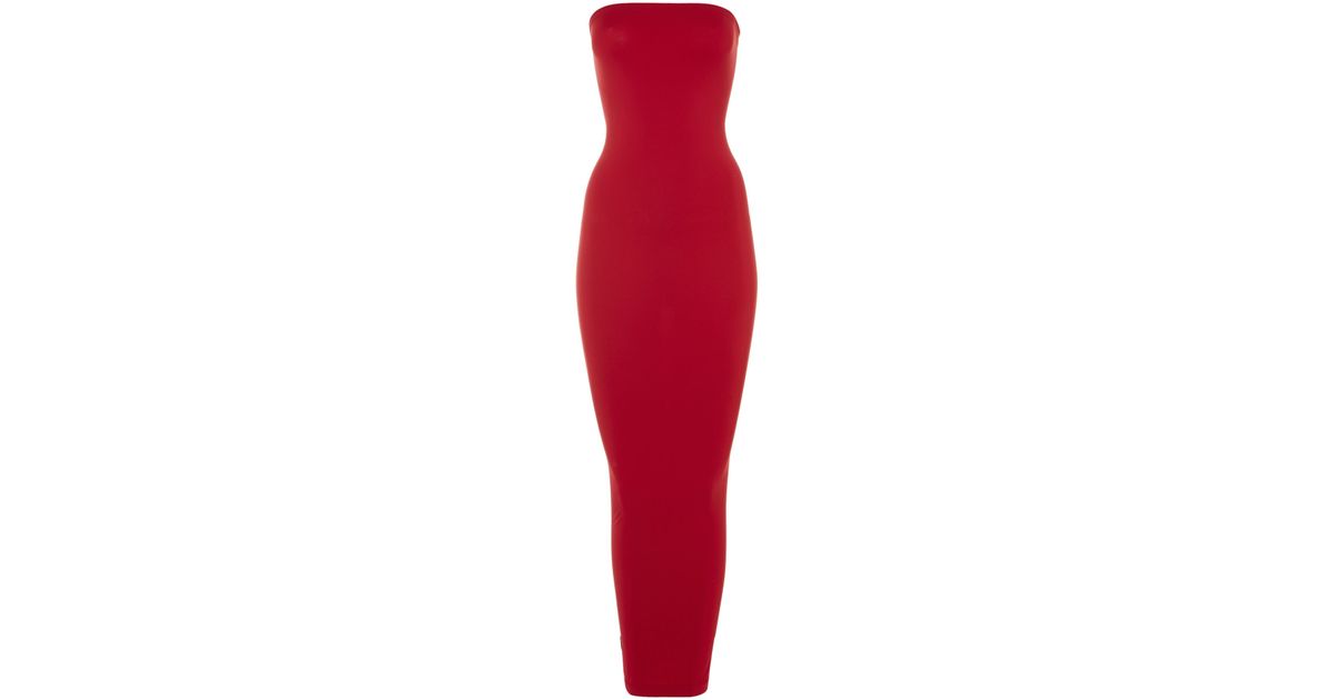 Wolford Fatal Jersey Dress in Red Lyst