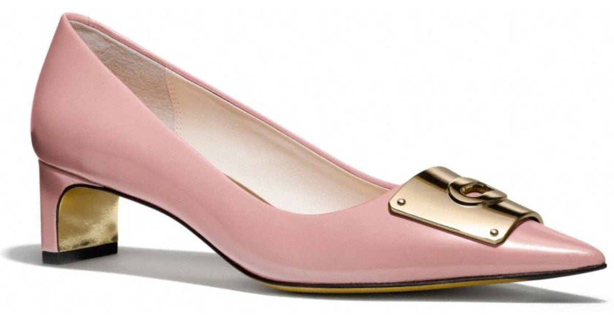 COACH Lawrence Heel in Pink Lyst