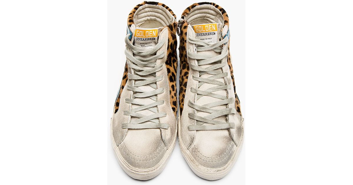 golden goose slide leopard