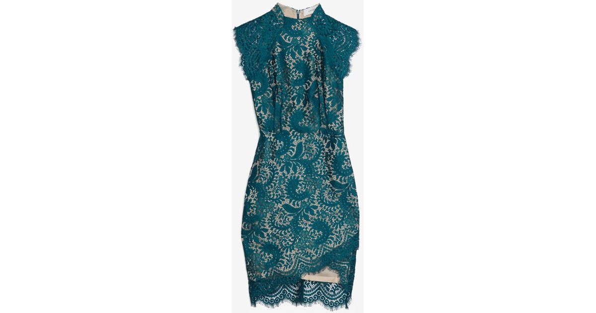 teal fitted dress