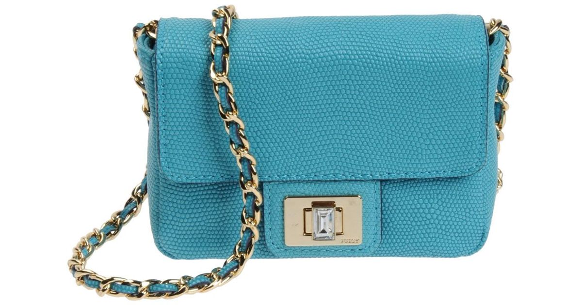 Juicy Couture Small Leather Bag in Sky Blue (Blue) - Lyst