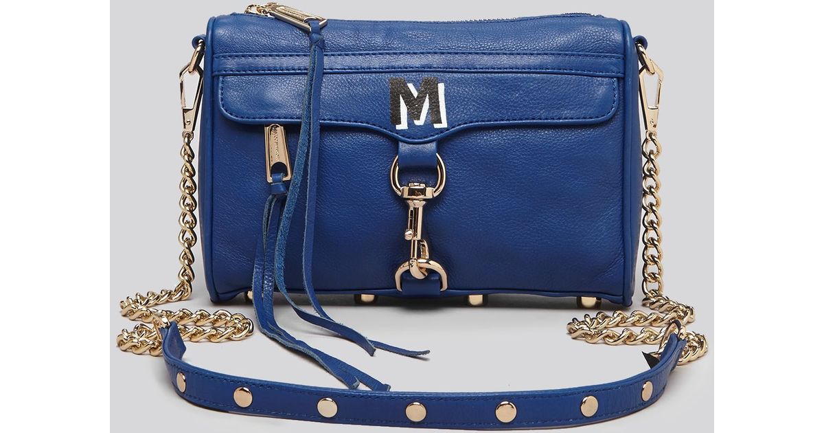 rebecca minkoff mini mac blue