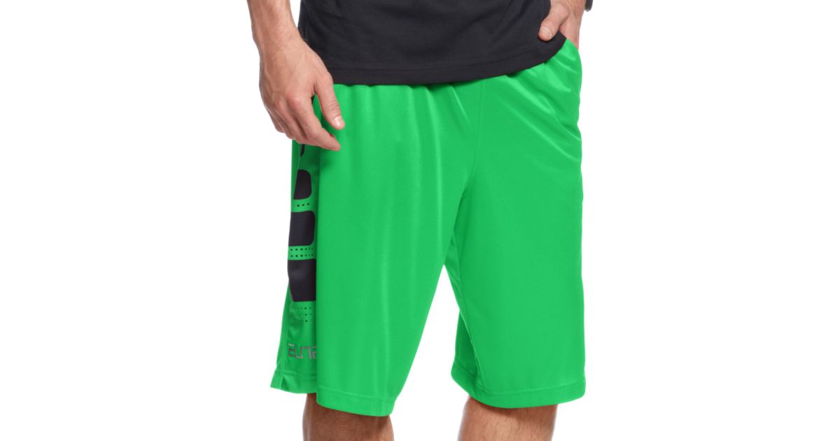 Nike Elite Stripe Basketball Shorts in Green for Men | Lyst