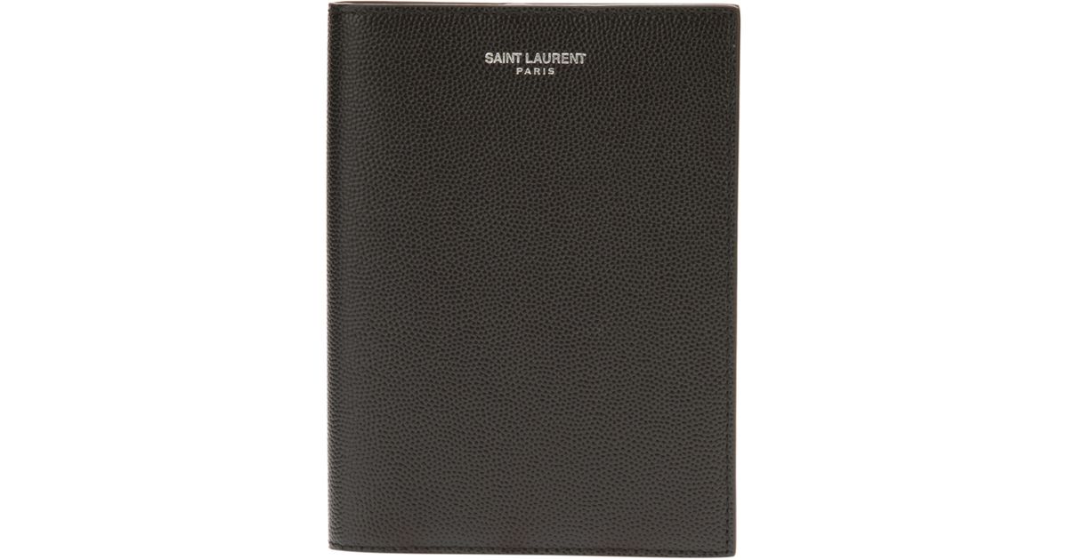 Saint Laurent Passport Holder in Black for Men Lyst