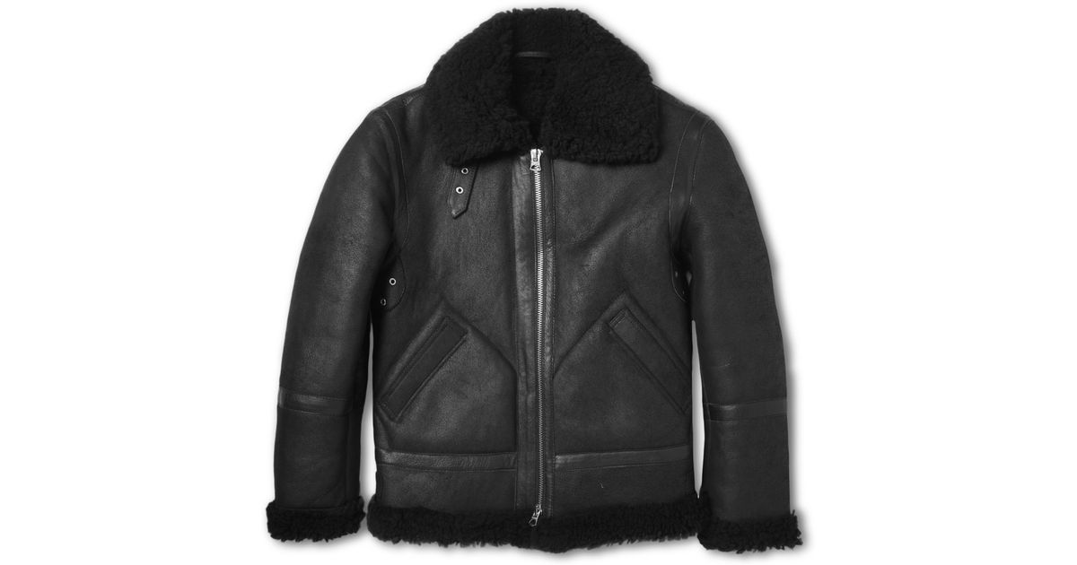 acne shearling jacket sale