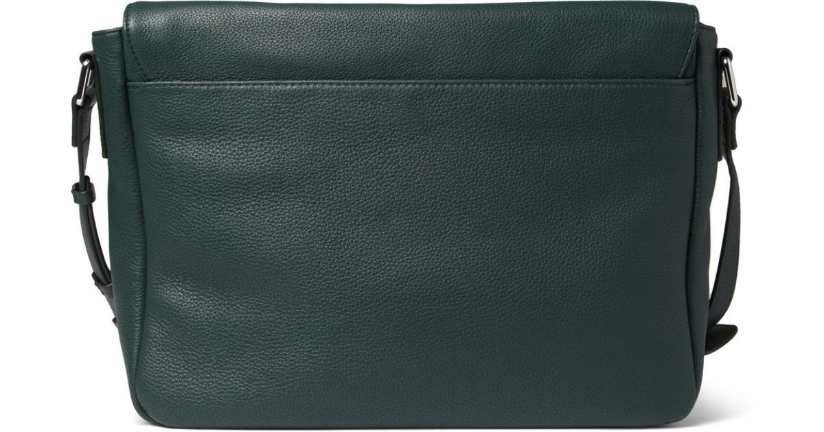 Marc By Marc Jacobs Fullgrain Leather Messenger Bag in Green for Men | Lyst