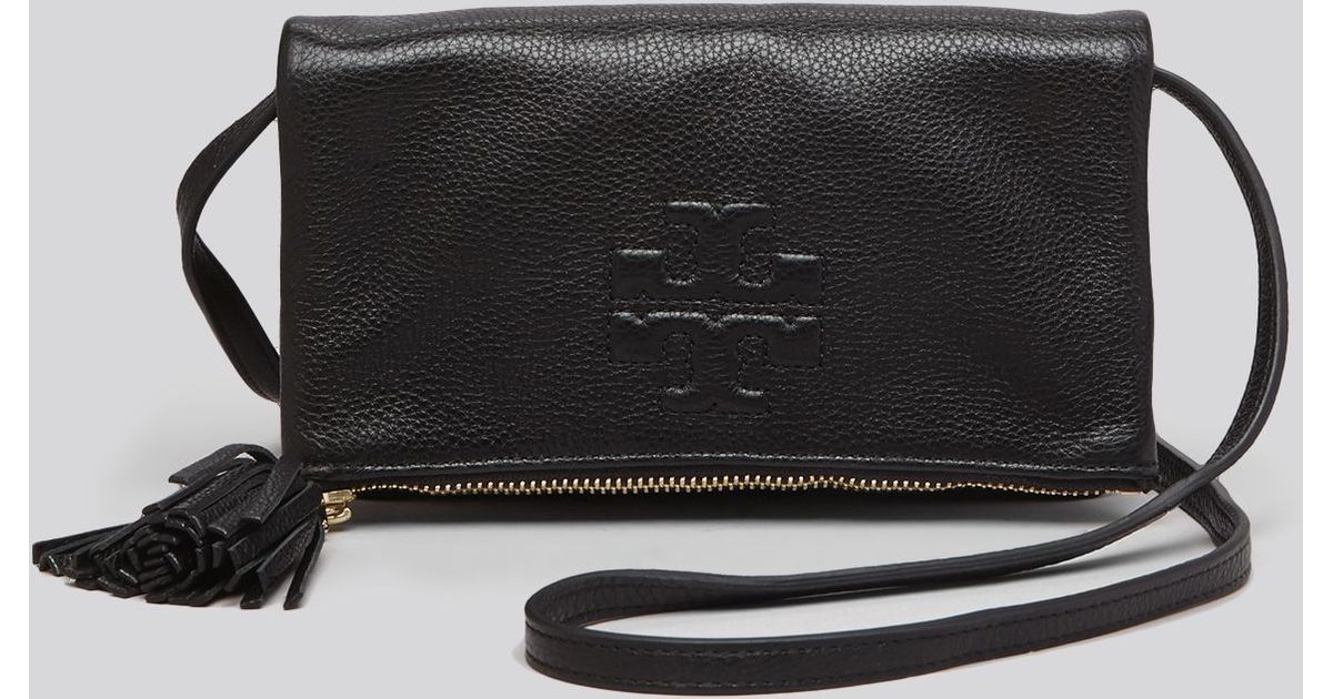 Tory Burch Crossbody Thea Mini Foldover in Black Lyst