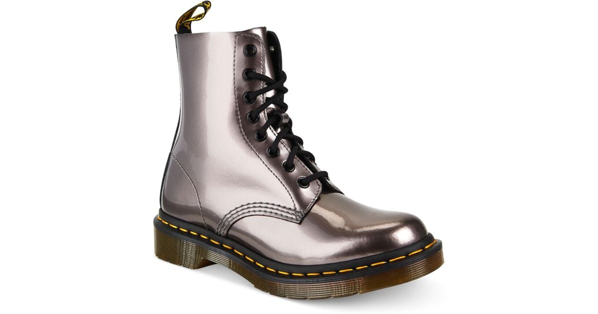 Dr. Martens Ankle Boots in Metallic | Lyst