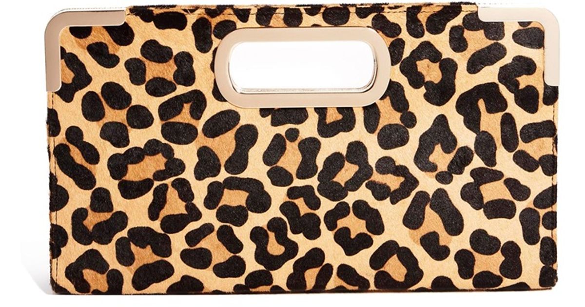 Lyst Dune Beviez Leopard Print Clutch Bag