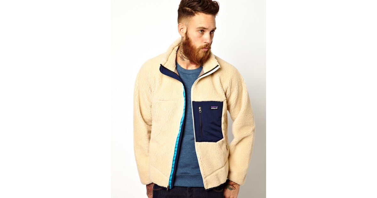 Patagonia Patagonia Retro X Fleece Jacket in Cream (Natural) for Men Lyst