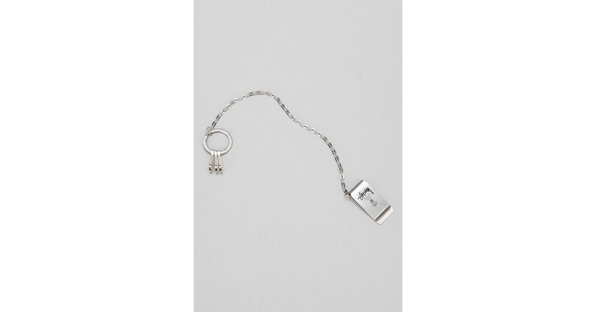 Stussy Swirly S Money Clip Silver Men's - SS25 - US