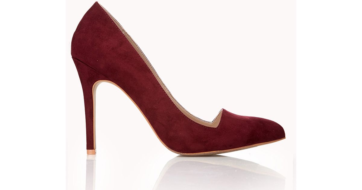 maroon heels forever 21