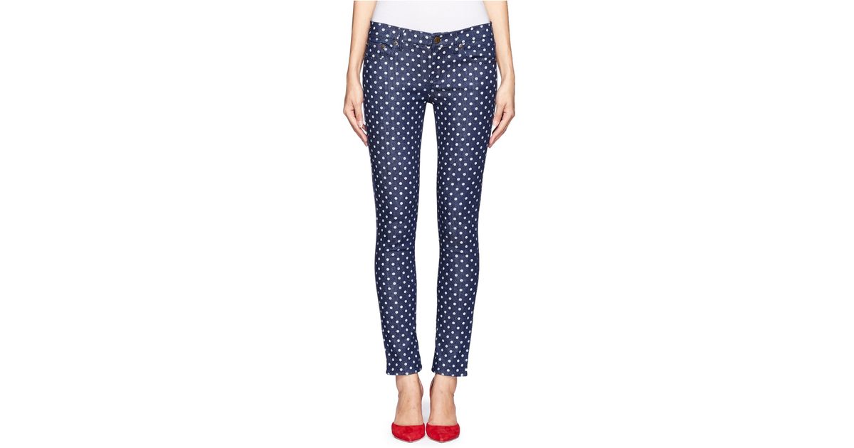 j crew polka dot jeans