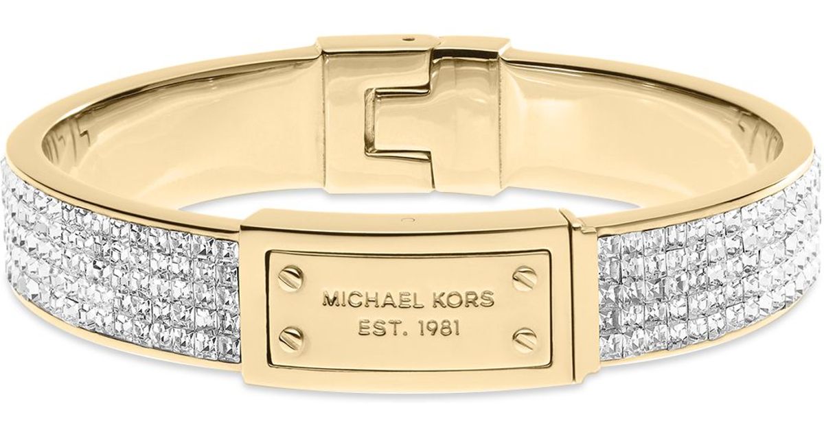 michael kors gold and diamond bracelet