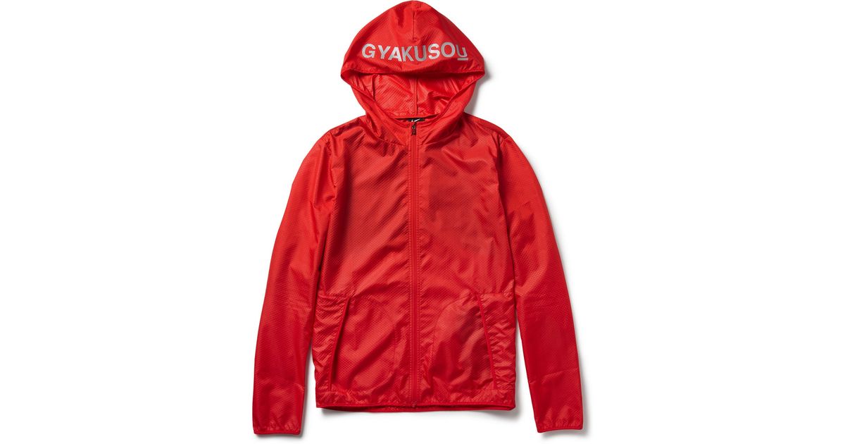 Nike Gyakusou Lightweight Hooded Running Jacket in Red for Men - Lyst
