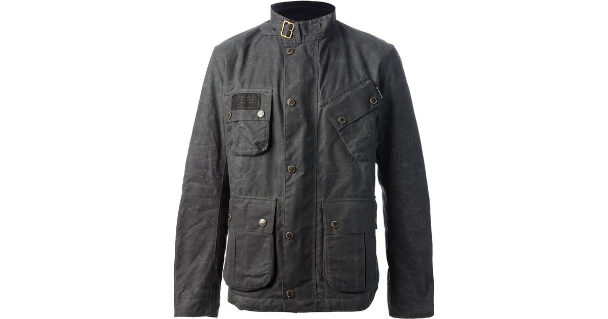 Barbour Military Jacket in Grey (Gray) for Men Lyst
