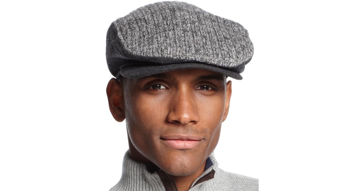 Download Calvin Klein Ribbed Flat Cap in Gray for Men - Lyst