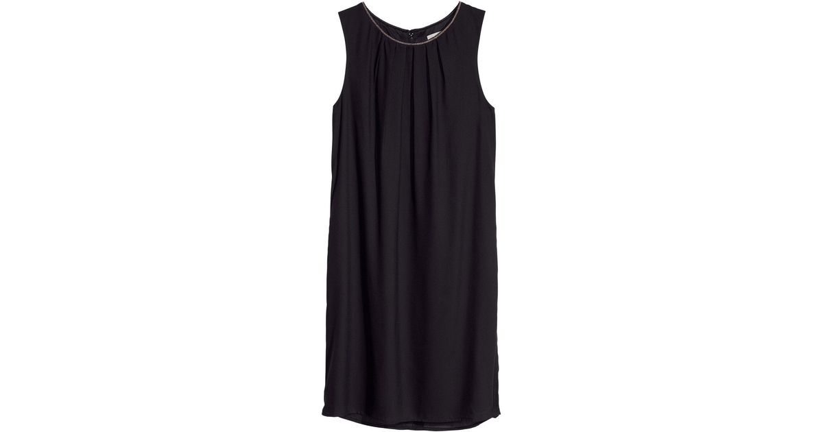 H&M Sleeveless Dress in Black - Lyst