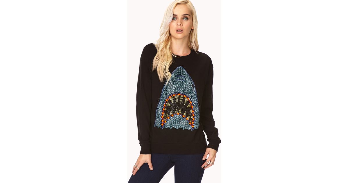 forever 21 shark sweater