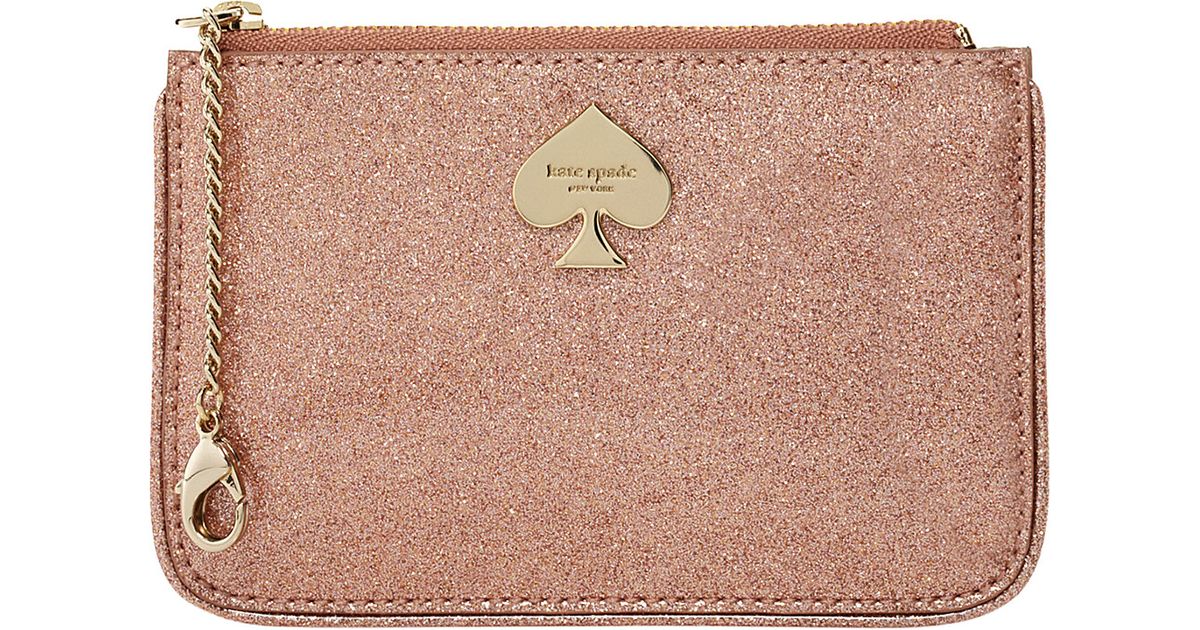 kate spade pink purse with glitter