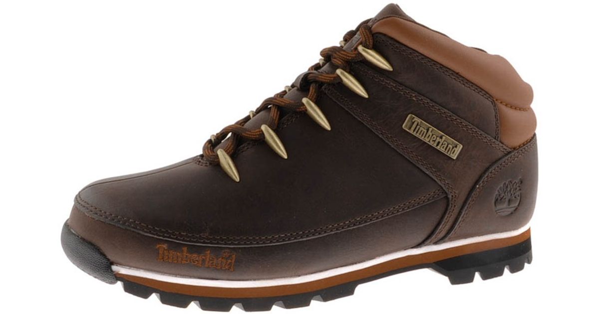 timberland euro sprint hiker dark brown