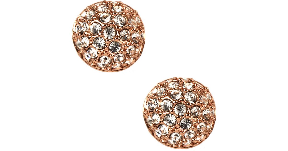 Lyst Givenchy Rose Gold Plated Crystal On Stud Earrings In Lyst Givenchy Rose Gold Plated Crystal On Stud Earrings In Metallic