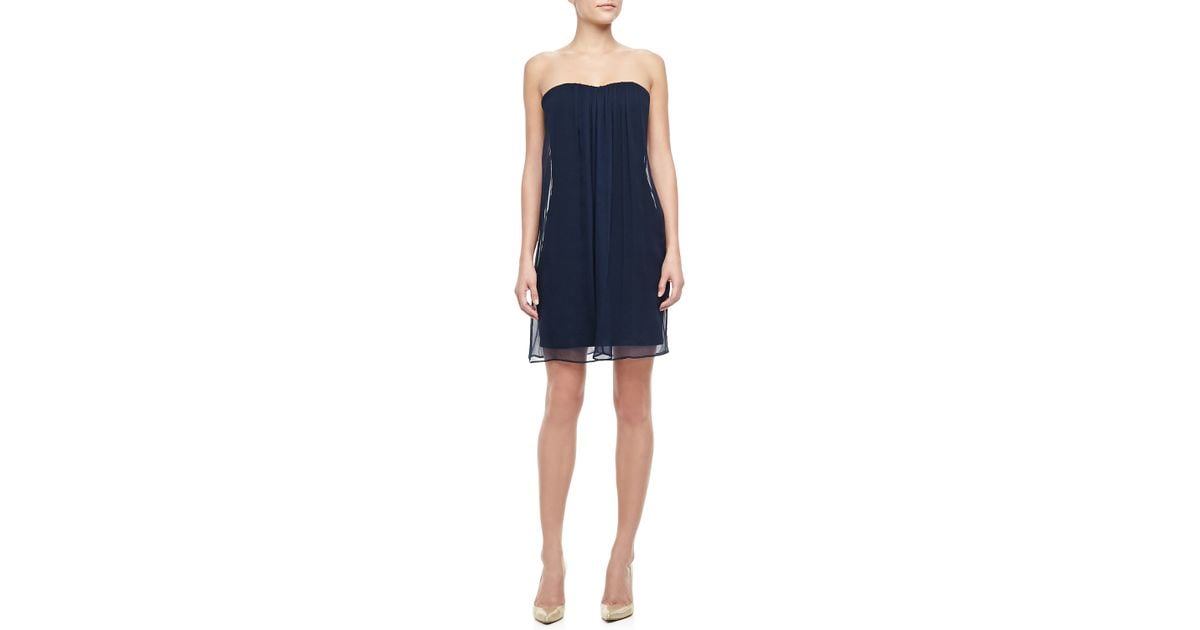 alice and olivia strapless dress