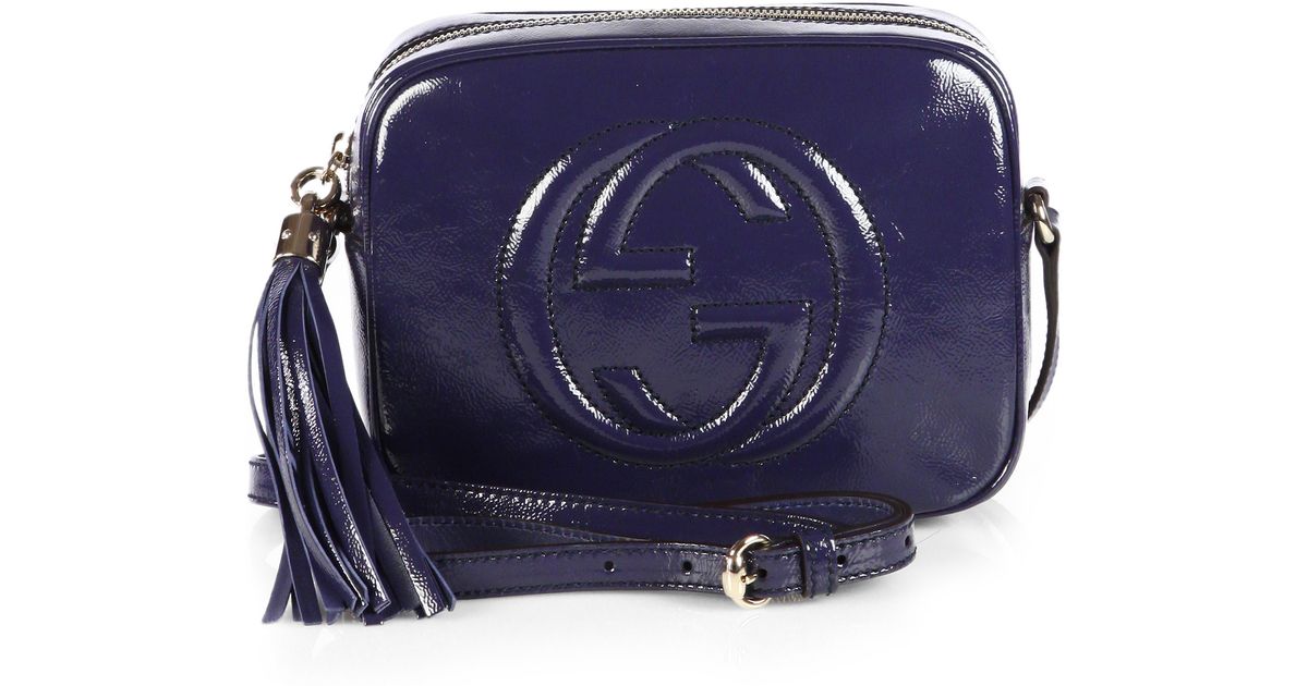 gucci soho patent leather bag