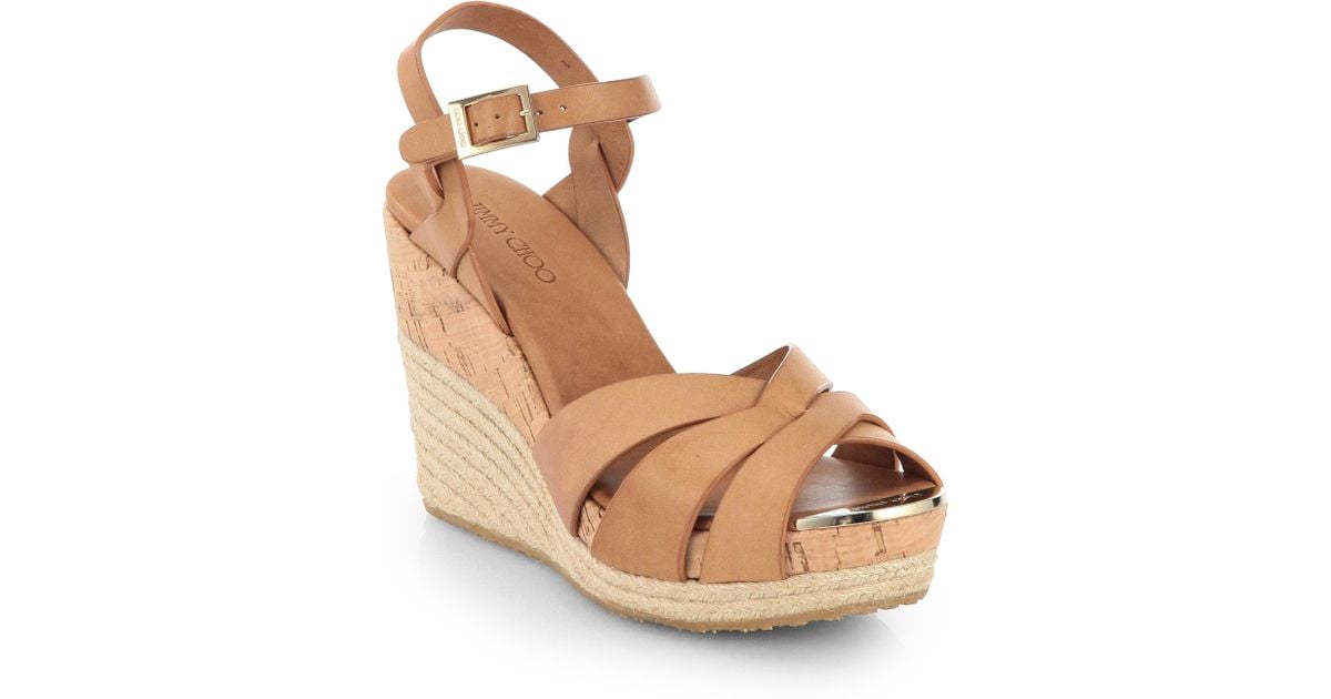 jimmy choo espadrille wedge