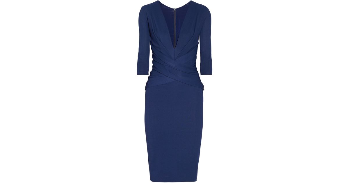 donna karan blue dress