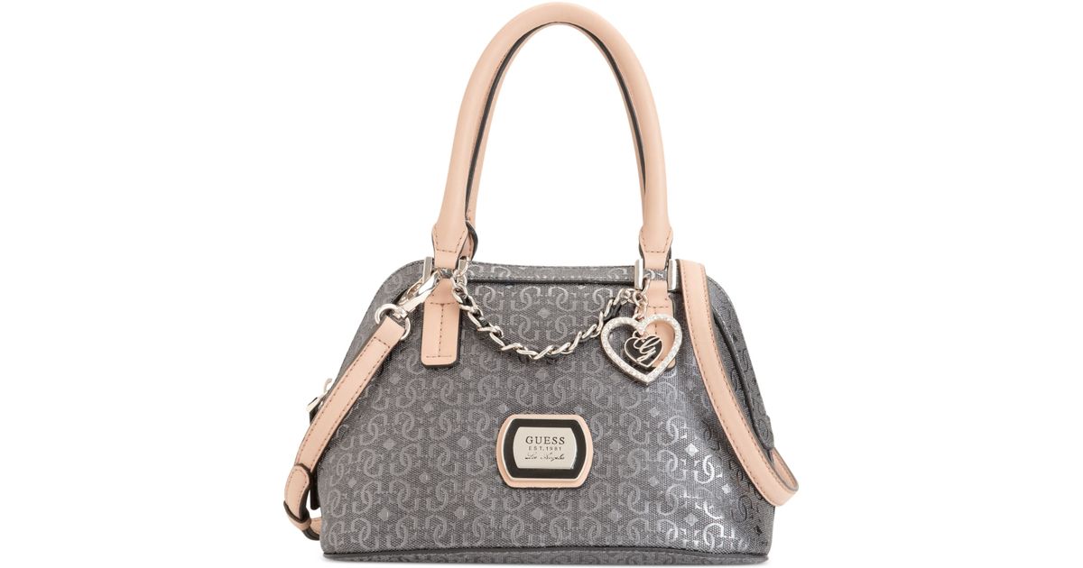 guess pewter handbag