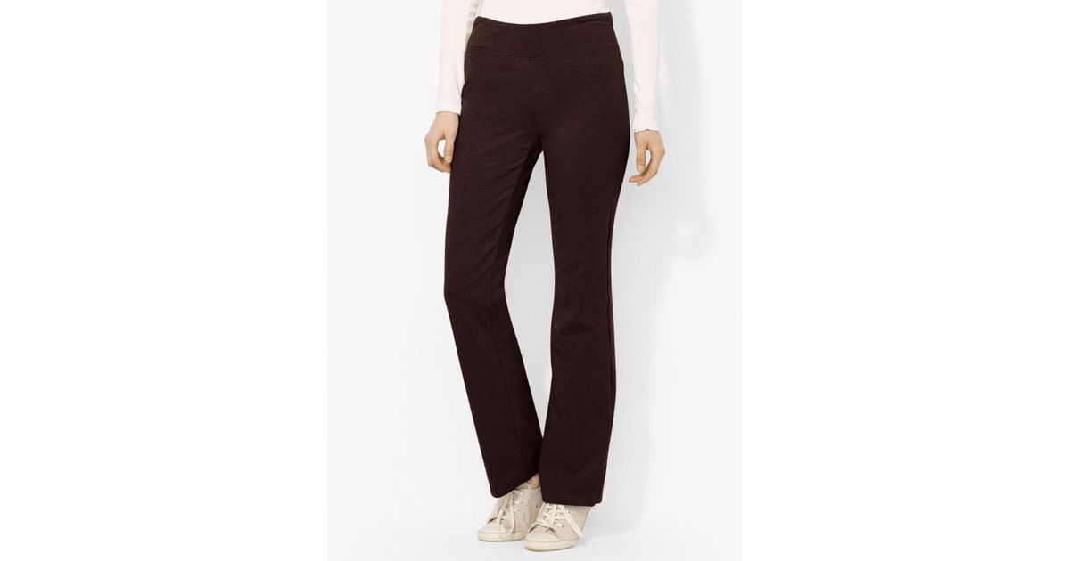 Ralph Lauren Lauren Yoga Pants in Brown Lyst
