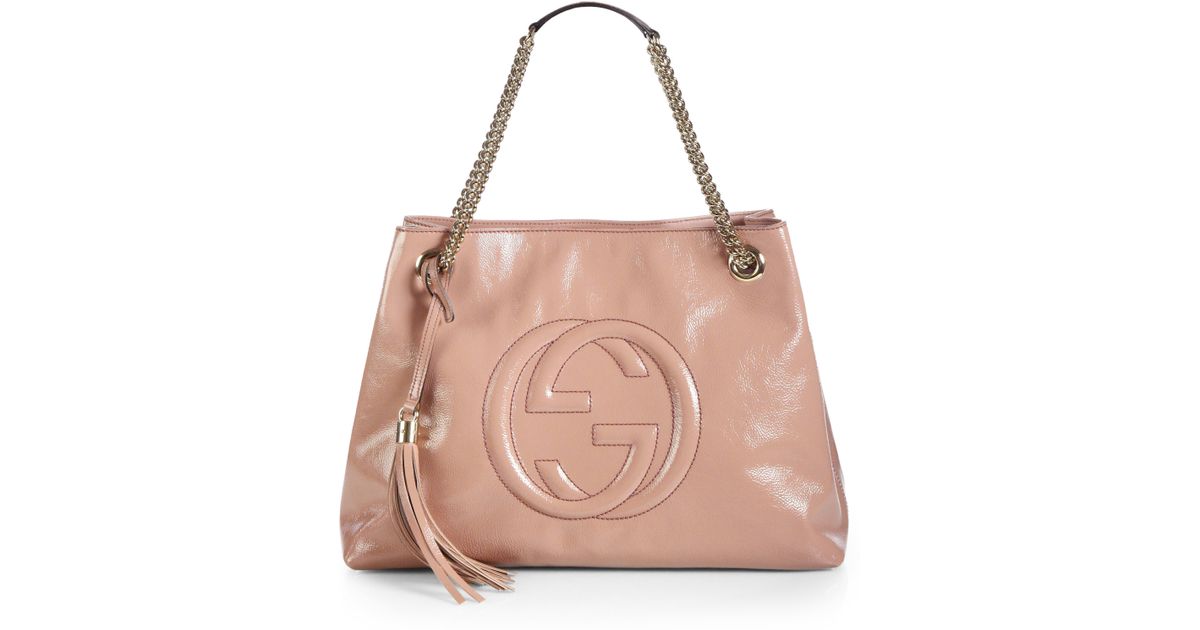 gucci soho patent leather bag