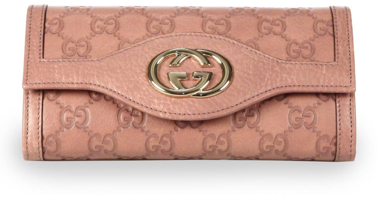 Gucci Sukey Continental Wallet in Blush 