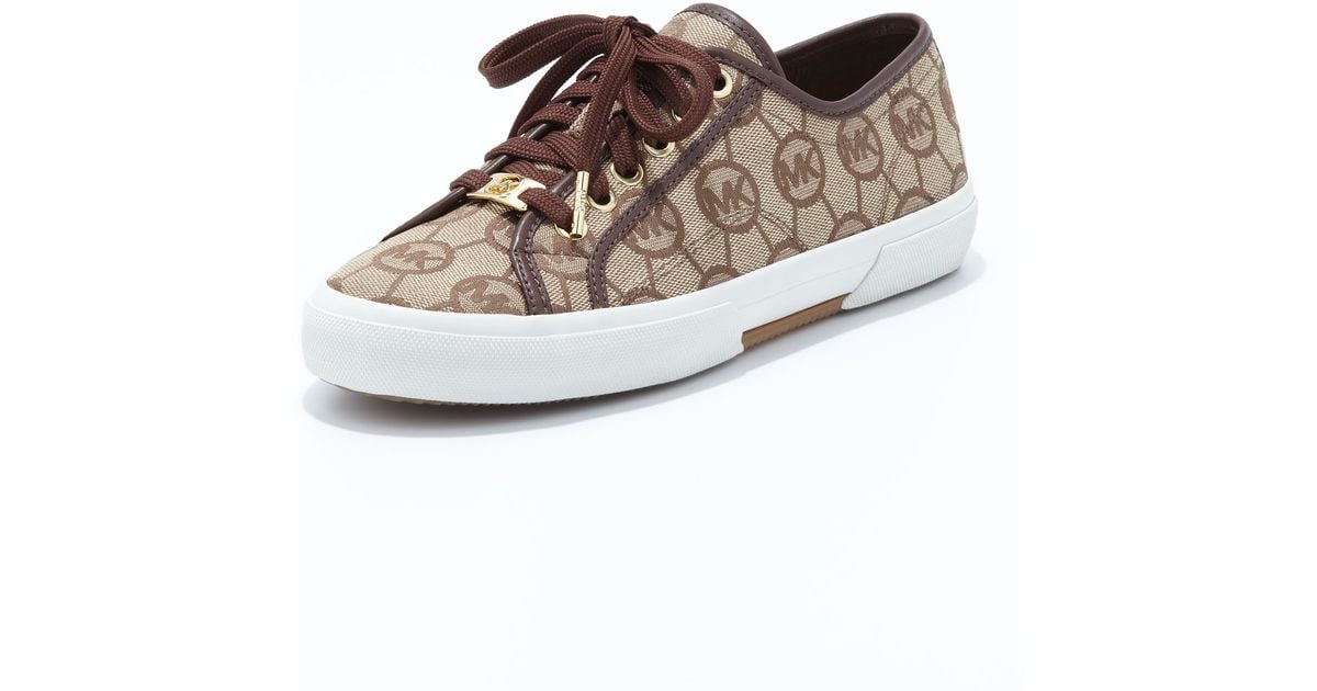 michael michael kors granger canvas trek sneaker