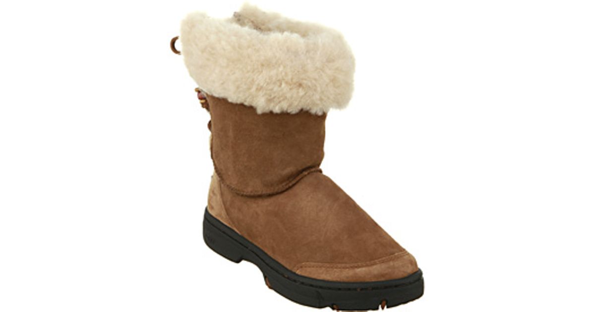 ugg chestnut block ankle boot