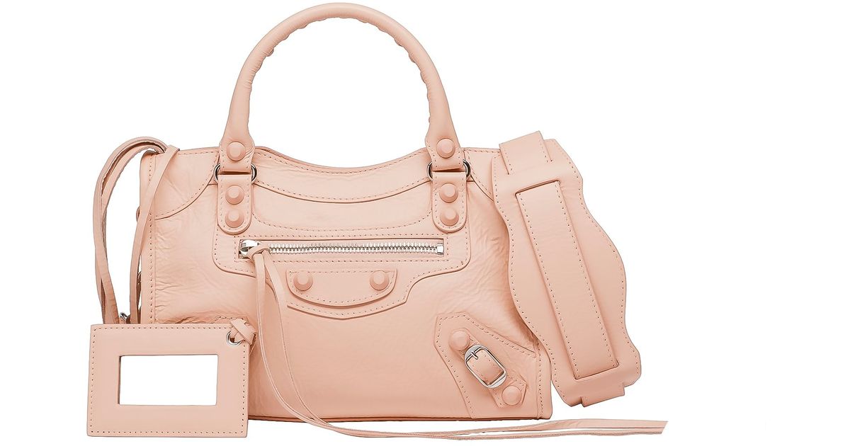 balenciaga city mini pink