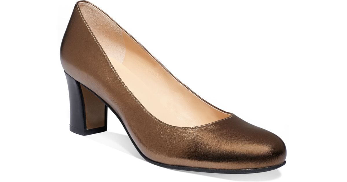 bronze pumps heels
