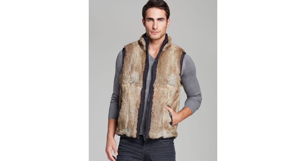 michael kors fur vest