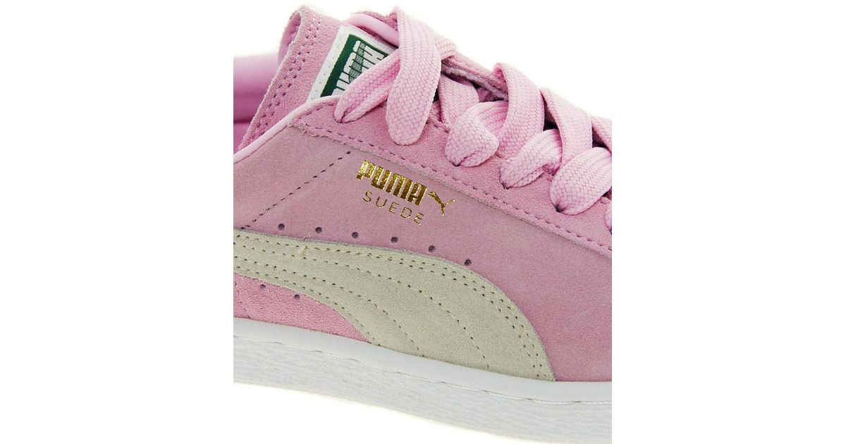 PUMA Suede Classic Baby Pink Sneakers | Lyst