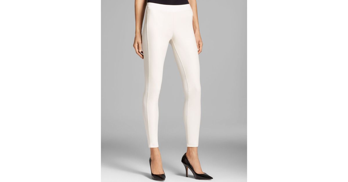 winter white ponte leggings