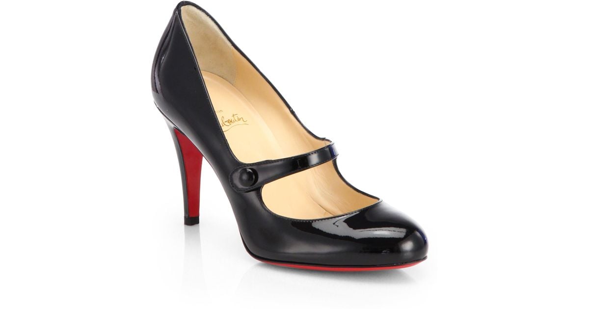 leather mary jane heels