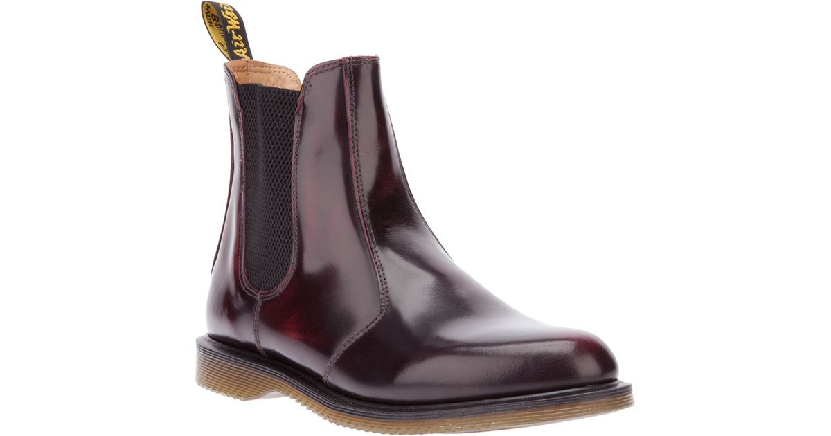 dr martens chelsea boots burgundy