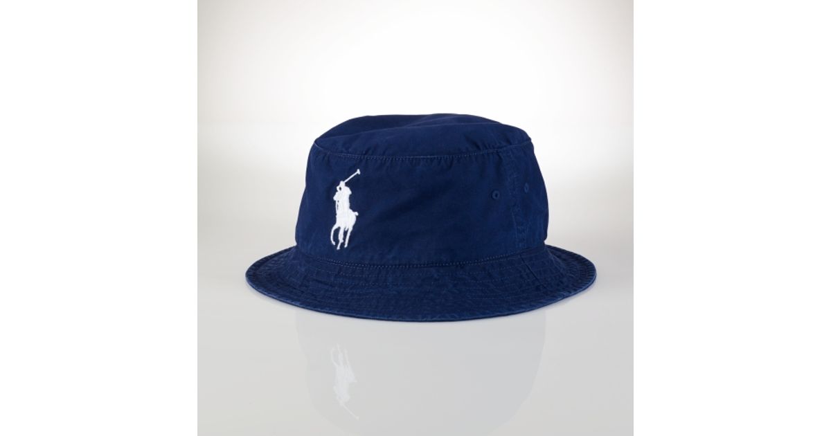 polo bucket hat with string