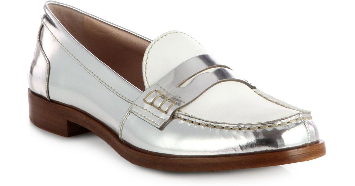 miu miu glitter loafers