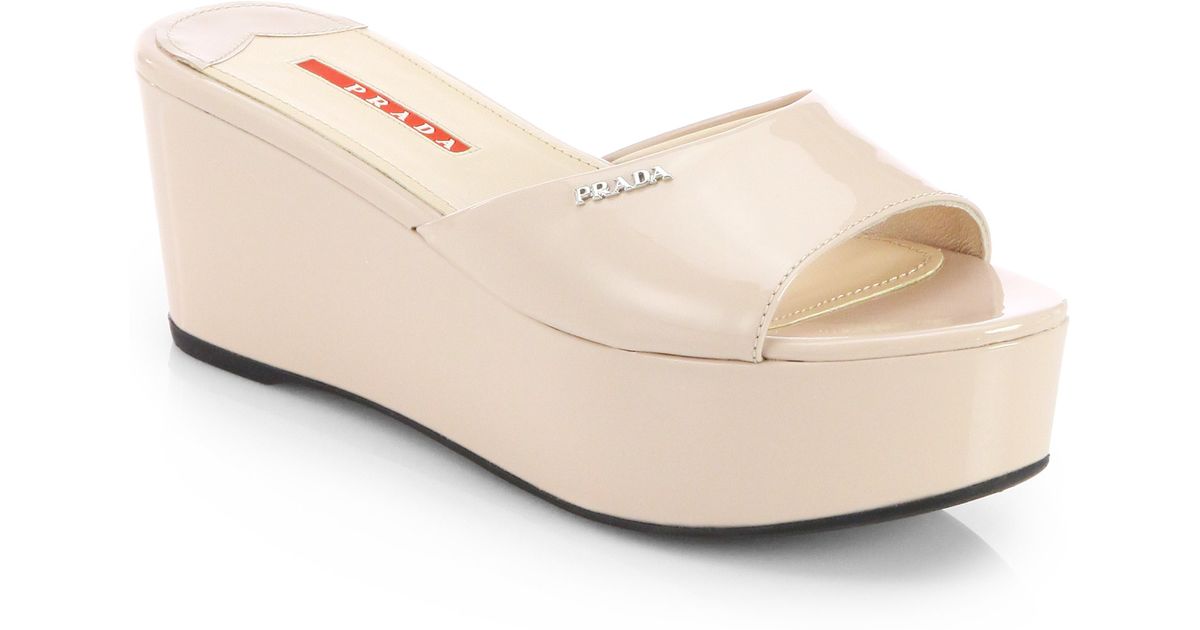 prada platform slide sandal