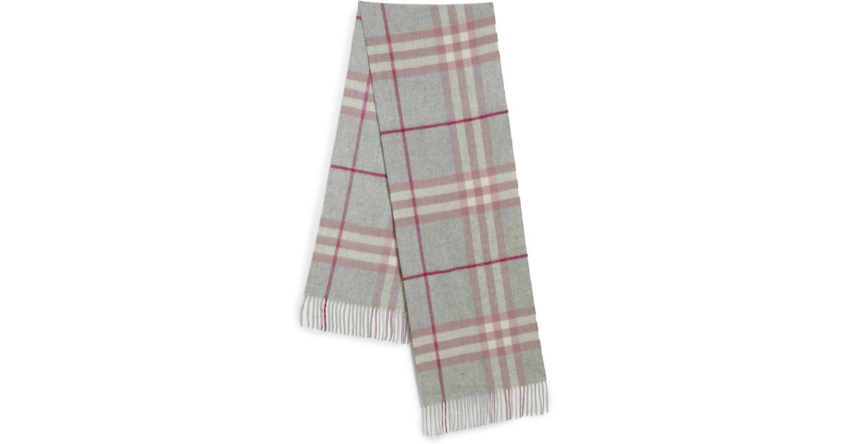 baby pink burberry scarf