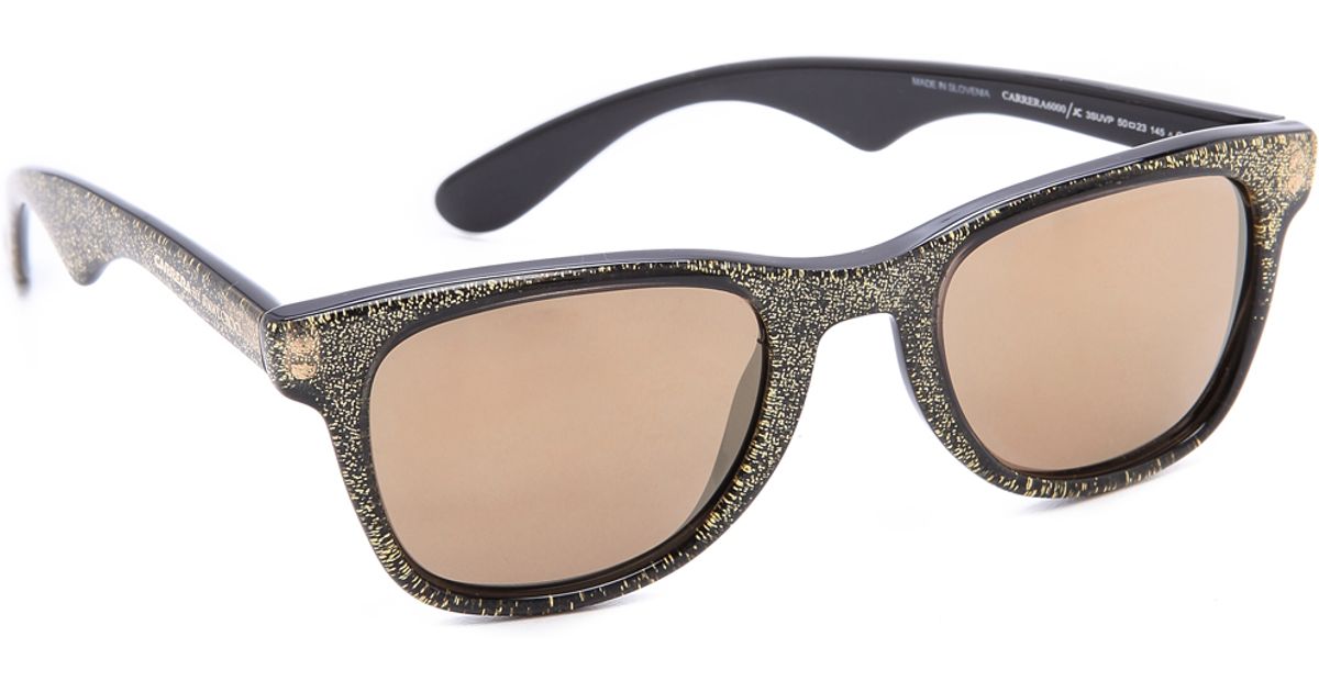Carrera By Jimmy Choo Glitter Sunglasses in Metallic | Lyst